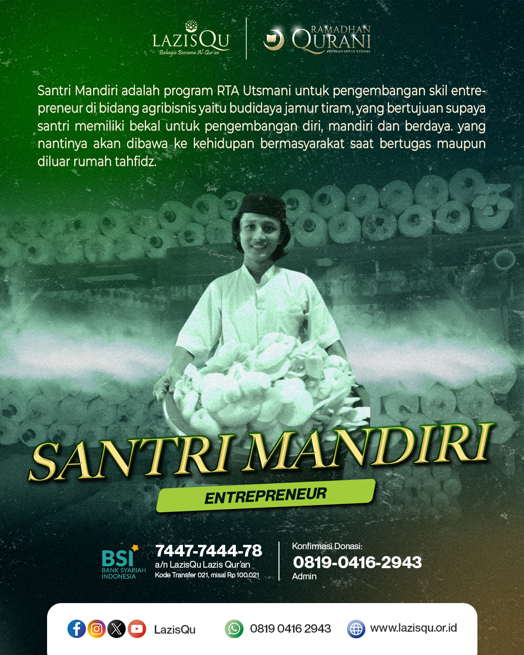 Program Santri Mandiri di RTA Utsmani Yogyakarta